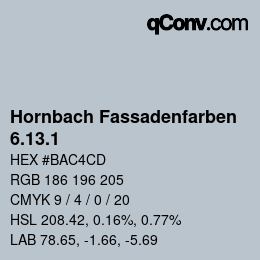 カラーコード: Hornbach Fassadenfarben - 6.13.1 | qconv.com