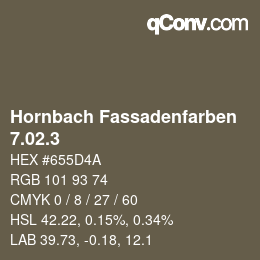 カラーコード: Hornbach Fassadenfarben - 7.02.3 | qconv.com