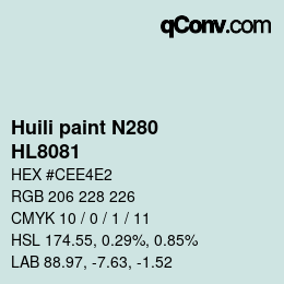 Farbcode: Huili paint N280 - HL8081 | qconv.com