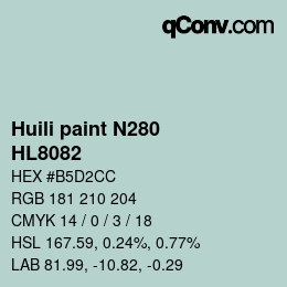 カラーコード: Huili paint N280 - HL8082 | qconv.com