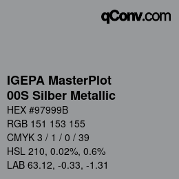 Farbcode: IGEPA MasterPlot - 00S Silber Metallic | qconv.com