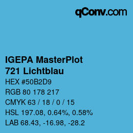 カラーコード: IGEPA MasterPlot - 721 Lichtblau | qconv.com