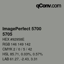 Farbcode: ImagePerfect 5700 - 5705 | qconv.com