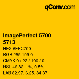 Farbcode: ImagePerfect 5700 - 5713 | qconv.com