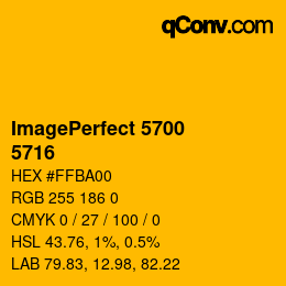 カラーコード: ImagePerfect 5700 - 5716 | qconv.com