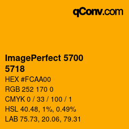 Farbcode: ImagePerfect 5700 - 5718 | qconv.com