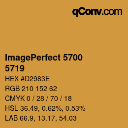 Farbcode: ImagePerfect 5700 - 5719 | qconv.com