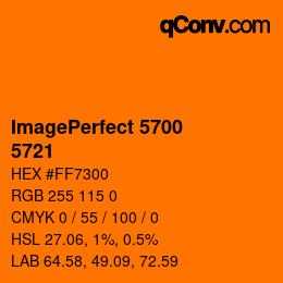 カラーコード: ImagePerfect 5700 - 5721 | qconv.com