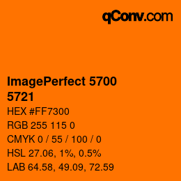 颜色代码: ImagePerfect 5700 - 5721 | qconv.com