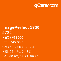 カラーコード: ImagePerfect 5700 - 5722 | qconv.com