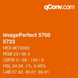 カラーコード: ImagePerfect 5700 - 5723 | qconv.com