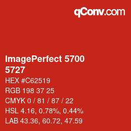 颜色代码: ImagePerfect 5700 - 5727 | qconv.com