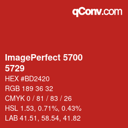 Código de color: ImagePerfect 5700 - 5729 | qconv.com