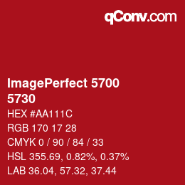 Código de color: ImagePerfect 5700 - 5730 | qconv.com