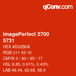 カラーコード: ImagePerfect 5700 - 5731 | qconv.com