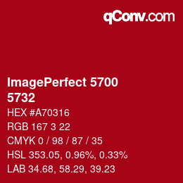 Farbcode: ImagePerfect 5700 - 5732 | qconv.com