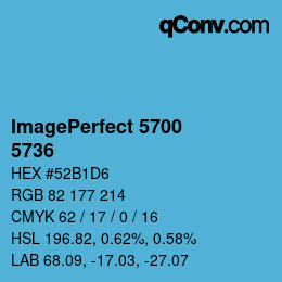 Farbcode: ImagePerfect 5700 - 5736 | qconv.com