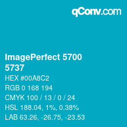 カラーコード: ImagePerfect 5700 - 5737 | qconv.com