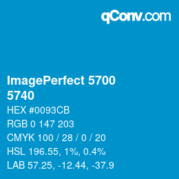 Código de color: ImagePerfect 5700 - 5740 | qconv.com