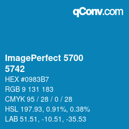 Código de color: ImagePerfect 5700 - 5742 | qconv.com