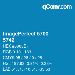 颜色代码: ImagePerfect 5700 - 5742 | qconv.com