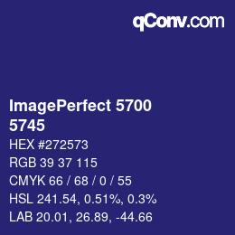 Código de color: ImagePerfect 5700 - 5745 | qconv.com