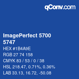 Farbcode: ImagePerfect 5700 - 5747 | qconv.com