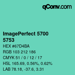 颜色代码: ImagePerfect 5700 - 5753 | qconv.com
