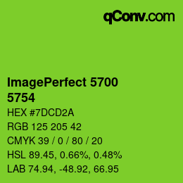 Farbcode: ImagePerfect 5700 - 5754 | qconv.com