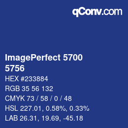 Código de color: ImagePerfect 5700 - 5756 | qconv.com