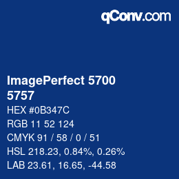 Farbcode: ImagePerfect 5700 - 5757 | qconv.com