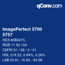 颜色代码: ImagePerfect 5700 - 5757 | qconv.com