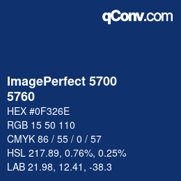 颜色代码: ImagePerfect 5700 - 5760 | qconv.com