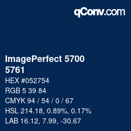 颜色代码: ImagePerfect 5700 - 5761 | qconv.com