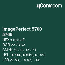 颜色代码: ImagePerfect 5700 - 5766 | qconv.com