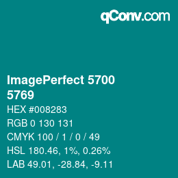 Código de color: ImagePerfect 5700 - 5769 | qconv.com