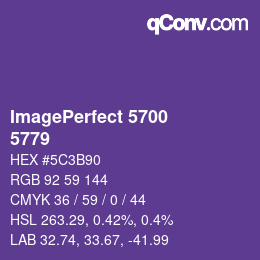 Farbcode: ImagePerfect 5700 - 5779 | qconv.com