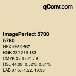 Farbcode: ImagePerfect 5700 - 5780 | qconv.com