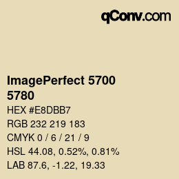 颜色代码: ImagePerfect 5700 - 5780 | qconv.com