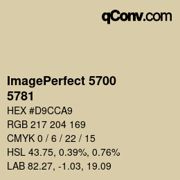 Código de color: ImagePerfect 5700 - 5781 | qconv.com