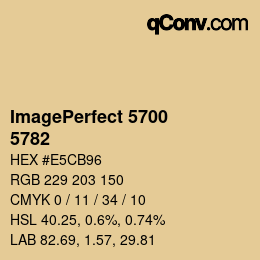 カラーコード: ImagePerfect 5700 - 5782 | qconv.com