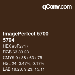 颜色代码: ImagePerfect 5700 - 5794 | qconv.com