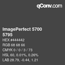 Farbcode: ImagePerfect 5700 - 5795 | qconv.com