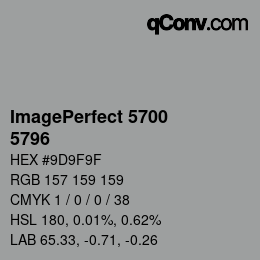 カラーコード: ImagePerfect 5700 - 5796 | qconv.com