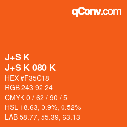 カラーコード: J+S K - J+S K 080 K | qconv.com