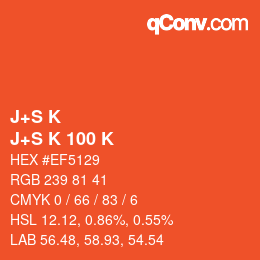 カラーコード: J+S K - J+S K 100 K | qconv.com