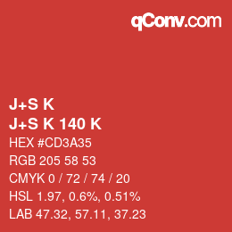 カラーコード: J+S K - J+S K 140 K | qconv.com