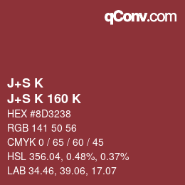 Farbcode: J+S K - J+S K 160 K | qconv.com