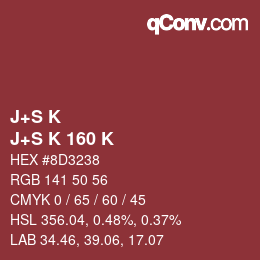 カラーコード: J+S K - J+S K 160 K | qconv.com