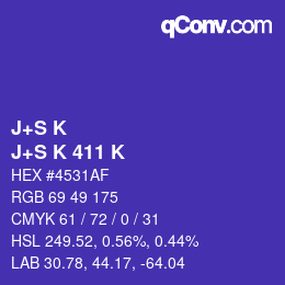 カラーコード: J+S K - J+S K 411 K | qconv.com
